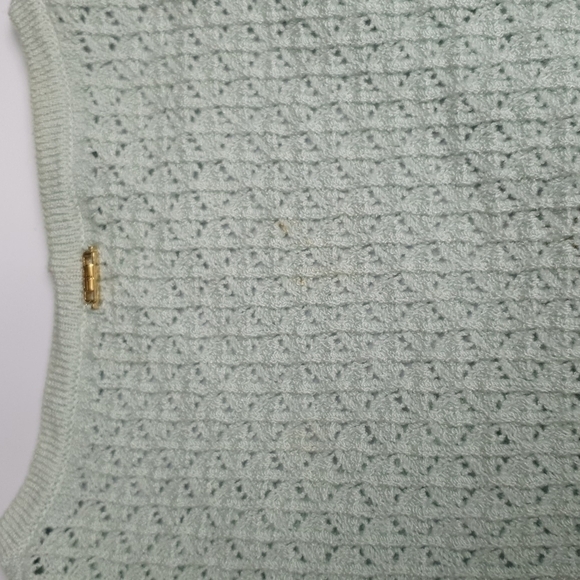 St John Blended Wool Knitted Crewneck Cardigan - Picture 8 of 9